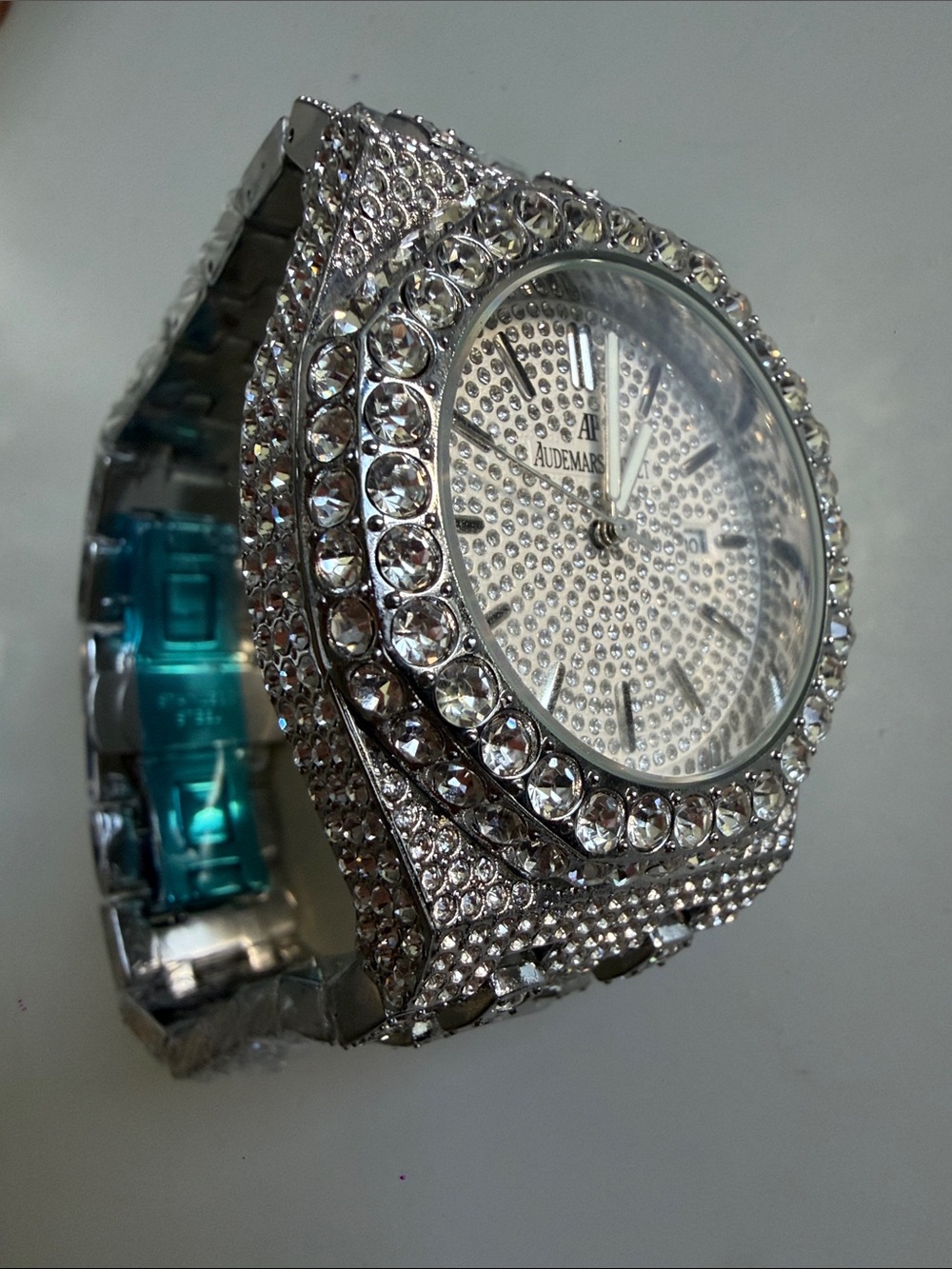 Audemars Piguet Royal Oak Style Iced Out Watch - Picture 3 of 3